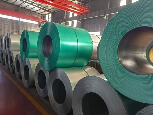 PPGI 0,09-0,7 Spessore TDC51D Lastre di acciaio galvanizzato preverniciate bobina di colore con forte anticorrosione colore verde