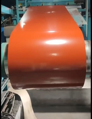 COLOR Acciaio PPGI 0,09-0,7Spazzo TDC51D Preverniciato lamiere di acciaio galvanizzato bobina di colore con forte anticorrosione colore arancione