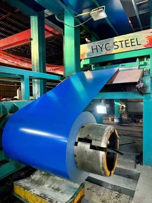 COLOR Acciaio PPGI 0,09-0,7Sfondore TDC51D Fogli di acciaio galvanizzato preverniciati bobina a colori con un forte colore blu anticorrosione